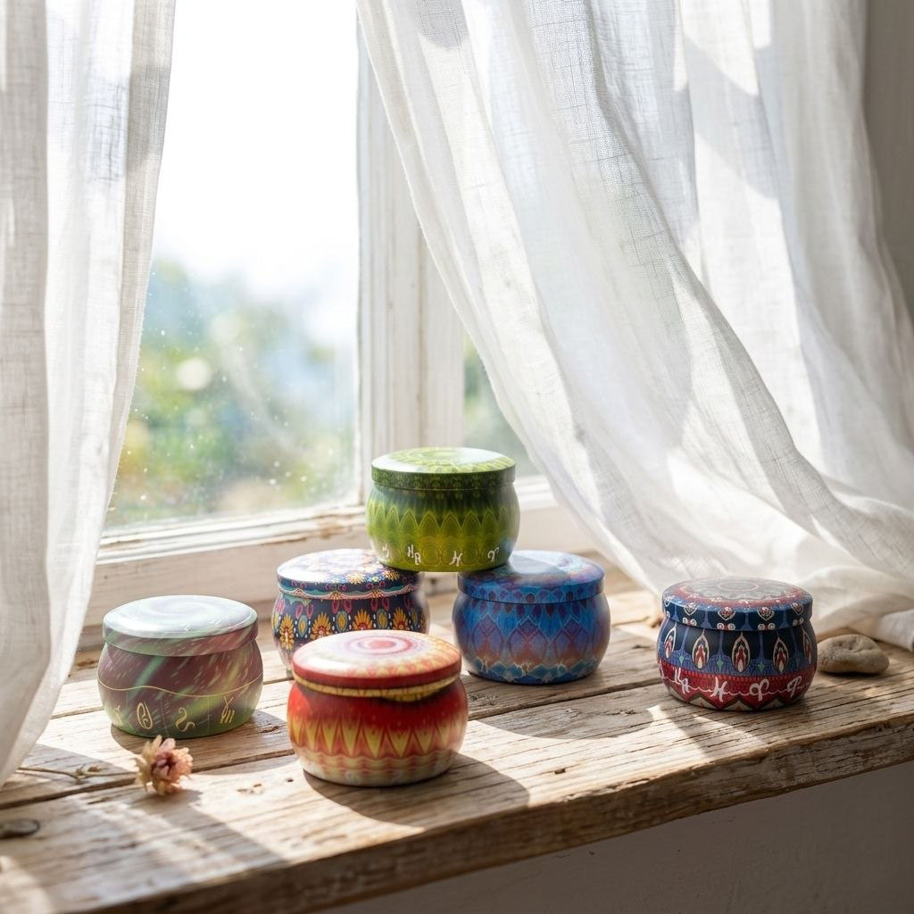 Handcrafted candles and bath products